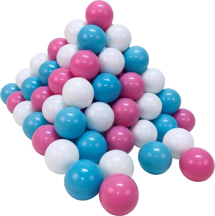 Actual product image Knorrtoys Ball set approx. Ø6 cm - 100 balls rose/cream/lightblue