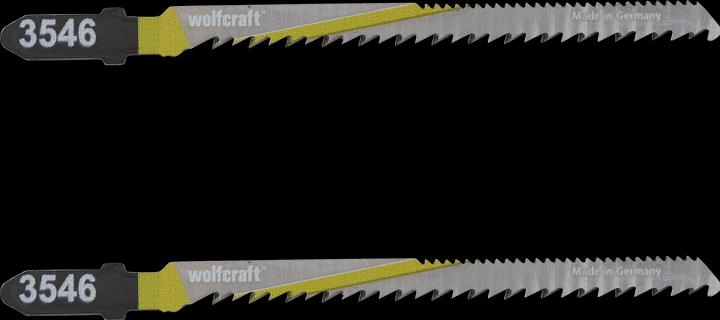 Actual product image wolfcraft wolfcraft 2 jigsaw blades HCS L=100mm T-shaft