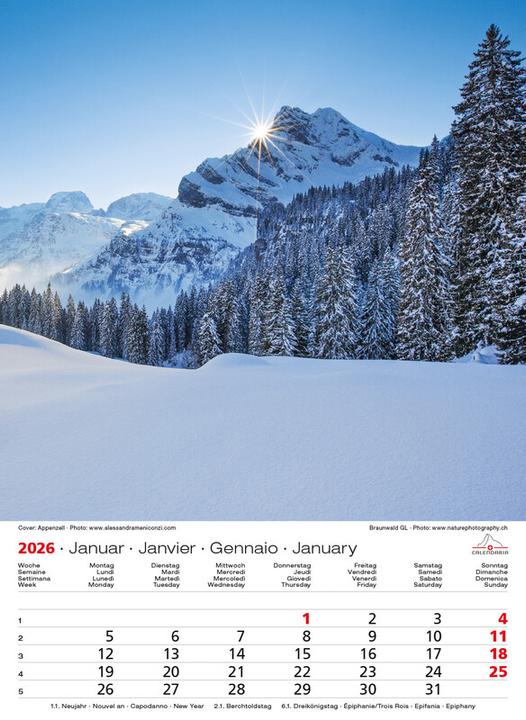 Produktbild Swiss Souvenier 2026 (Harter Einband)