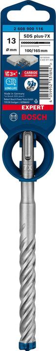 Produktbild Bosch Professional Zubehör EXPERT SDS plus-7X Hammerbohrer, 13 x 100 x 165 mm (13 mm)