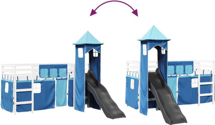 Actual product image VidaXL Children's loft bed with tower (80 x 200 cm)