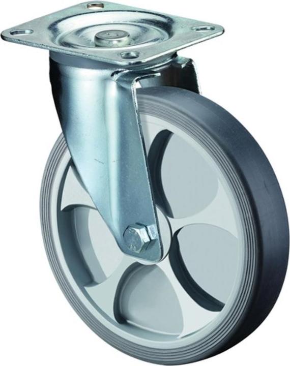 Image du produit BS Rollen Rouleau de renvoi D. de la roue 200 mm cap. charge 220 kg thermoplastique plastique plaque L135xl...