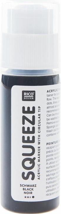 Produktbild Rico Design Rico Squeeze Marker 60 ml schwarz (Schwarz, 1 x)