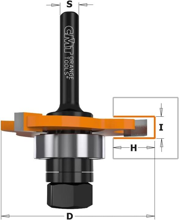 Actual product image CMT Hole cutter for memory slots 3 HM S 8 D 47.6 x 5