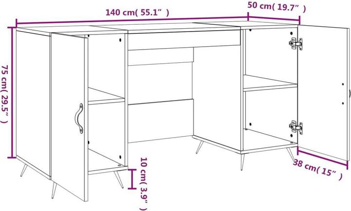 Actual product image VidaXL Mina (140 x 50 x 75 cm)
