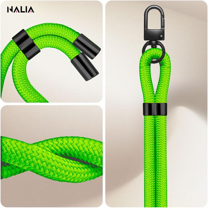 Image du produit Nalia HoldMe Lanyard Handykette - Universal Trageband für Smartphones - Verstellbar, Soft & Elastisch