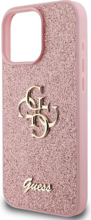 Actual product image Guess GUHCP16XHG4SGP iPhone 16 Pro Max 6,9" różówy/pink HC Fixed Glitter Big 4G (Apple iPhone 16 Pro Max)