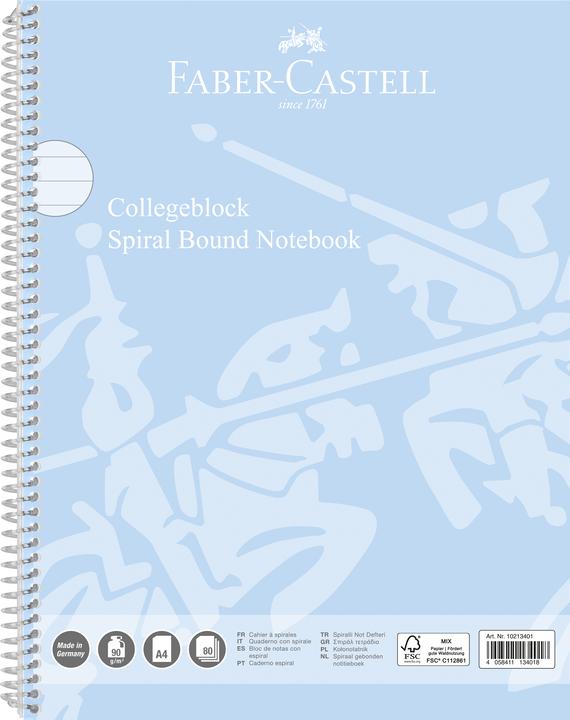 Faber-Castell Quaderno con spirale A4 a righe (A4, Righe)
