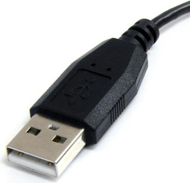 Produktbild StarTech 91cm Links abgewinkeltes Micro USB Kabel - 90 Grad Micro USB B - Schwarz (0.90 m, USB 2.0)