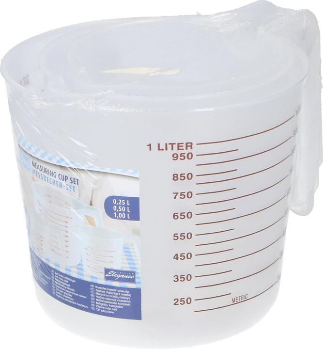 Actual product image Cuisine Elegance Measuring cup 3pcs PP (1000 ml)