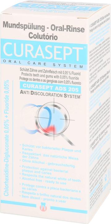 Actual product image Curasept ADS 205 Mouthwash 0.05 % Fl 200 ml (200 ml, Mouthwash)