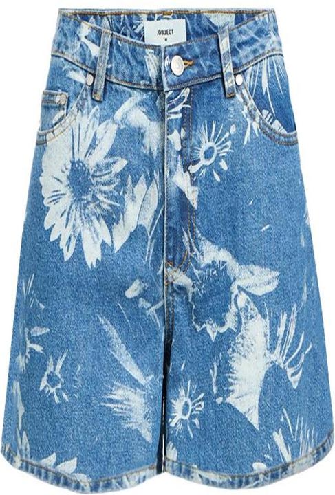 Object Print Jeansshorts