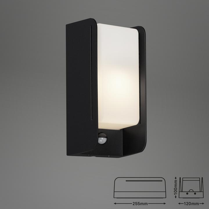 Produktbild Briloner Aussenleuchte, Sensor, schwarz, 1xE27 exkl. / max. 12W (E27)