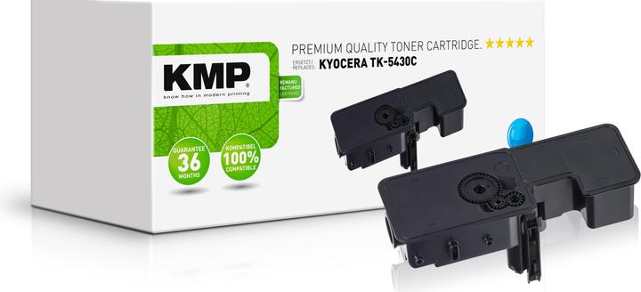 Produktbild KMP Toner Kyocera TK-5430C 1T0C0ACNL1 1250 S. cyan remanufactured