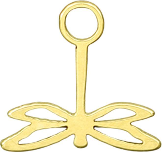 Actual product image Star Piercing Anhänger vergoldet Libelle (without brass, Surgical steel 316L)