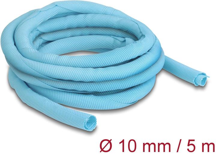 Actual product image Delock Cable conduit self closing 5 m x 10 mm Blue (Cable conduit, 500 cm)