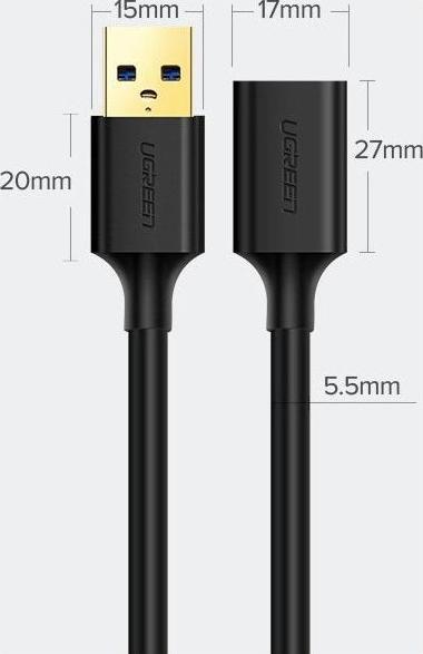Produktbild Ugreen USB A — USB A (3 m, USB 3.0)