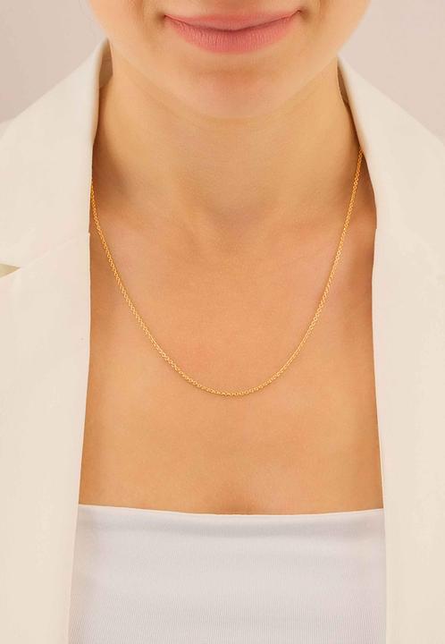 Produktbild Muau Necklace round anchor rose gold 750, 1.7mm, 40cm (750/18K Rotgold, 40 cm)