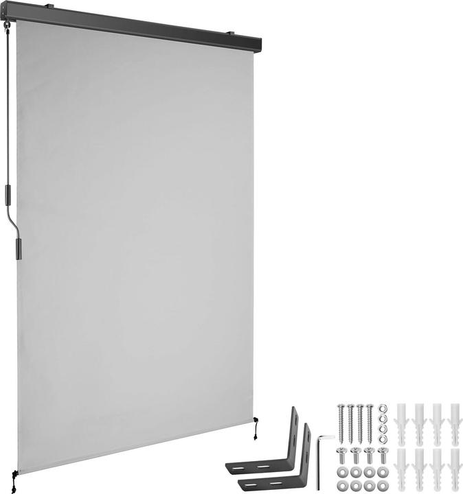tectake Senkrechtmarkise Eloise mit 2 Wandhaltern