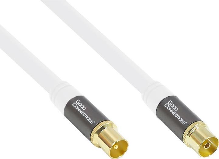 Immagine prodotto Good Connections Cavo antenna SmartFLEX, IEC/coax maschio/femmina, placcato oro, quadruplo schermo, schermatura 120dB (120 dB, Cavi antenna)