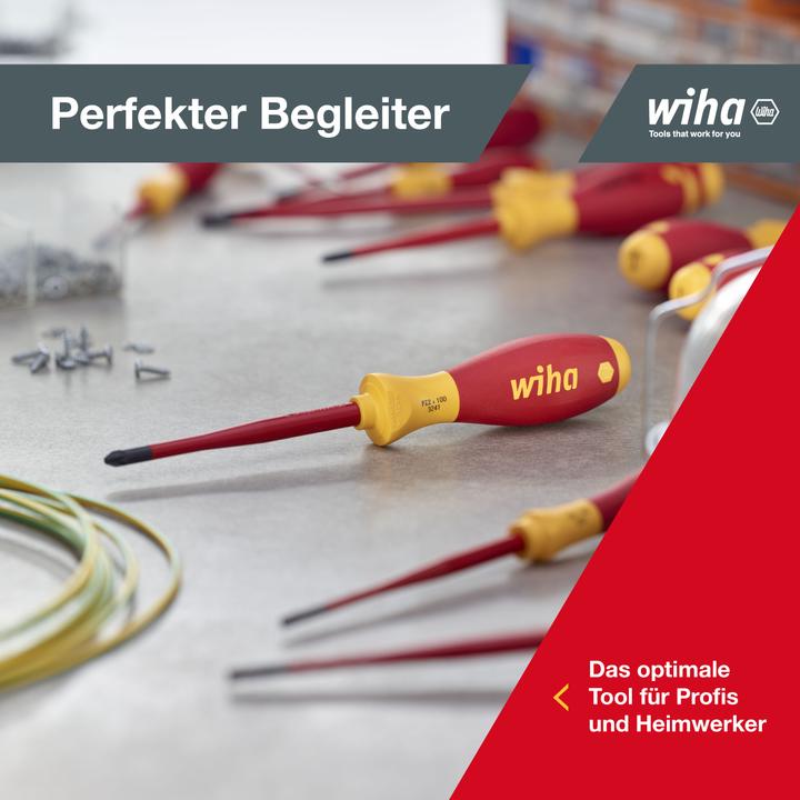 Actual product image Wiha SoftFinish electric slimFix (Port, Pozidriv cross recess (PZ), Phillipps cross recess (PH))