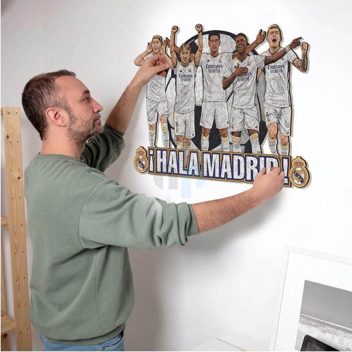 Actual product image Iconic Real Madrid CF - 5 Players - Wooden Puzzle Size L (500 pieces) (500 pieces)