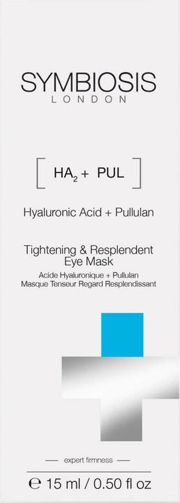 Actual product image Symbiosis Hyaluronic acid + Pullulan) Firming eye mask for more radiance (15 ml)