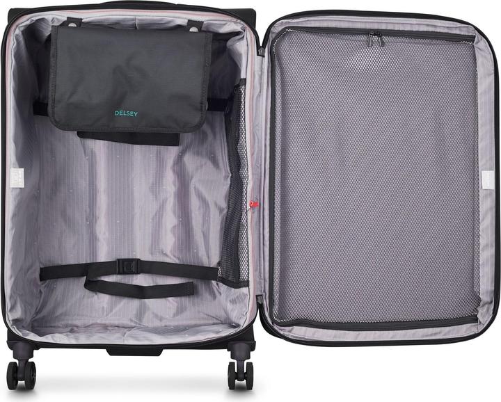 Image du produit Delsey Helium DLX Expandable -matkalaukku, musta (107 l, XL (à partir de 115l))