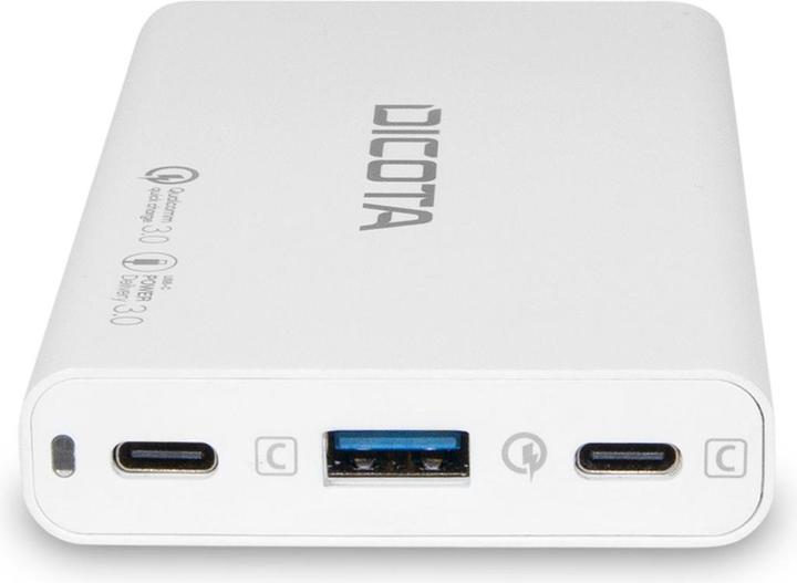 Actual product image Dicota Desktop 3-Port Charger (65W) white (65 W)