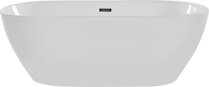 Produktbild Beliani Badewanne freistehend oval weiss 160 x 75 cm NEVIS (203 l, 75 cm, 160 cm)