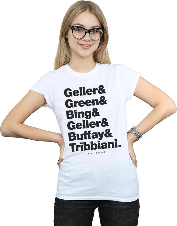 Actual product image Friends Womens/Ladies Surnames Text Cotton T-Shirt (M)