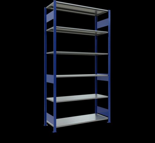 Immagine prodotto Schulte Lagertechnik Sistema di scaffalature di base senza viti MULTIplus150 con ripiani di lunghezza
