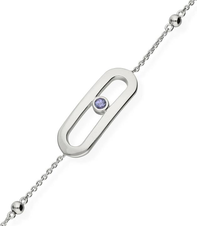 Actual product image Carat Birthstone (25 cm, Silver 925)