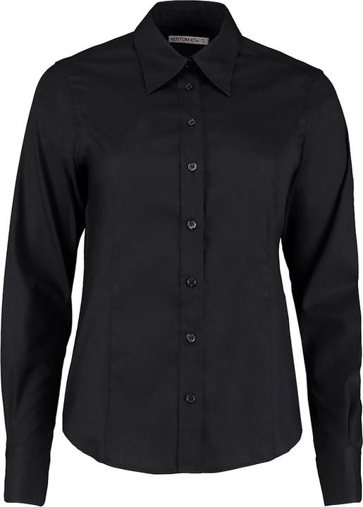Kustom Kit Corporate Oxford Bluse Langarm