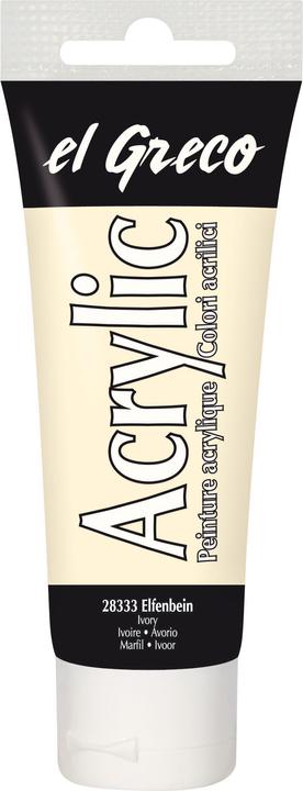 Actual product image Kreul el Greco Acrylic 75ml (Ivory, 75 ml)
