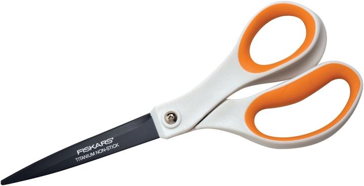 Immagine prodotto Fiskars Forbici Titanium Non Stick™ bianco-arancio 21,0 cm (21 cm)