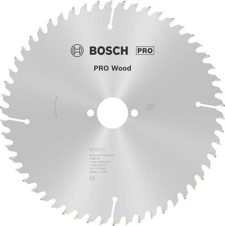 Actual product image Bosch Professional Zubehör PRO Wood circular saw blade, 216 x 2.6 x 30 mm