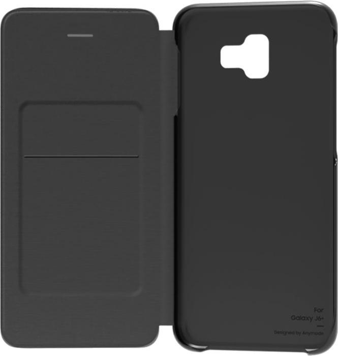 Produktbild AnyMode Designed For Samsung Etui Flip Wallet Noir Pour Samsung Galaxy J6+ (Samsung Galaxy J6+)