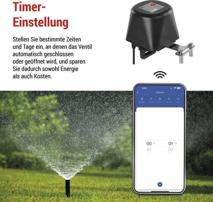 Actual product image Emos GoSmart motorised valve closer for water/gas P5640S ZigBee