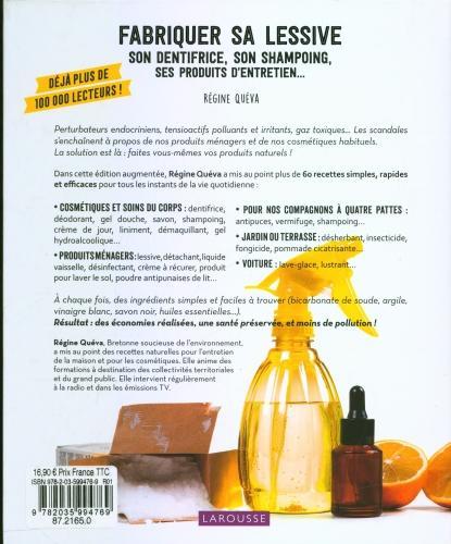 Image du produit Larousse pratique Fabriquer sa lessive, son dentifrice, son shampoing, ses produits (Français, Quéva Régine, 2021)
