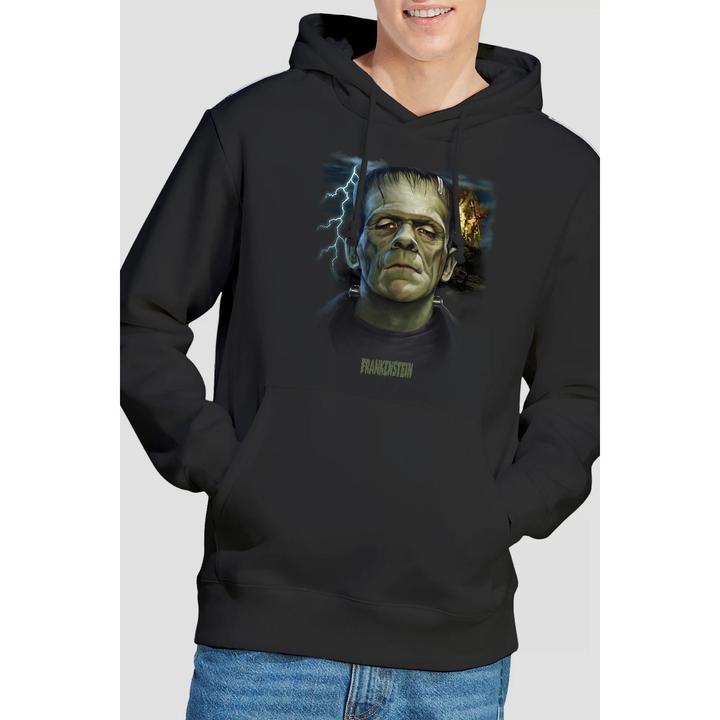 Actual product image Universal Monsters Mens Frankenstein Head Hoodie (L)