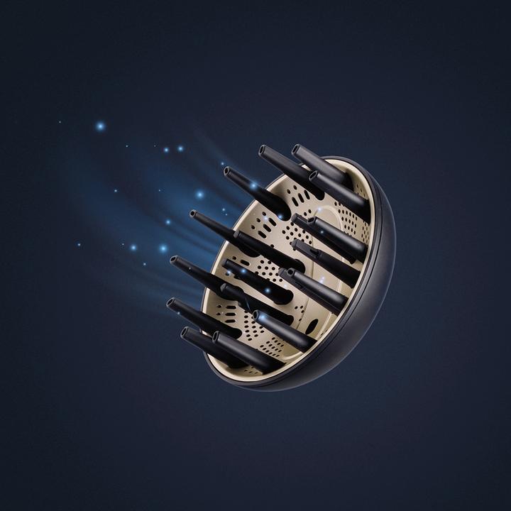Actual product image BaByliss Ba​Byliss Haarpflege-Zubehör ACAS6550DIF Diffusor schwarz/​gold