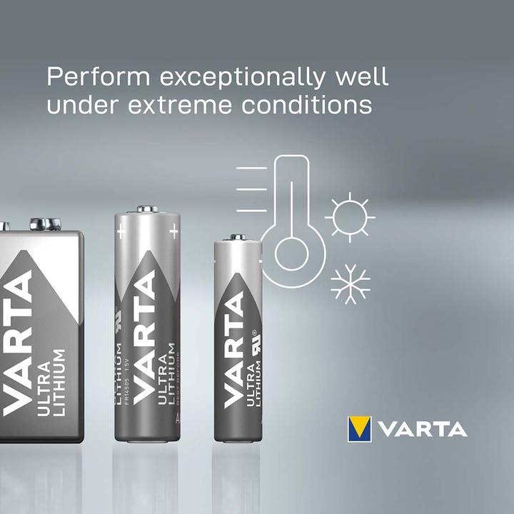 Actual product image Varta ULTRA Lithium (4 pcs., AA, 3000 mAh)