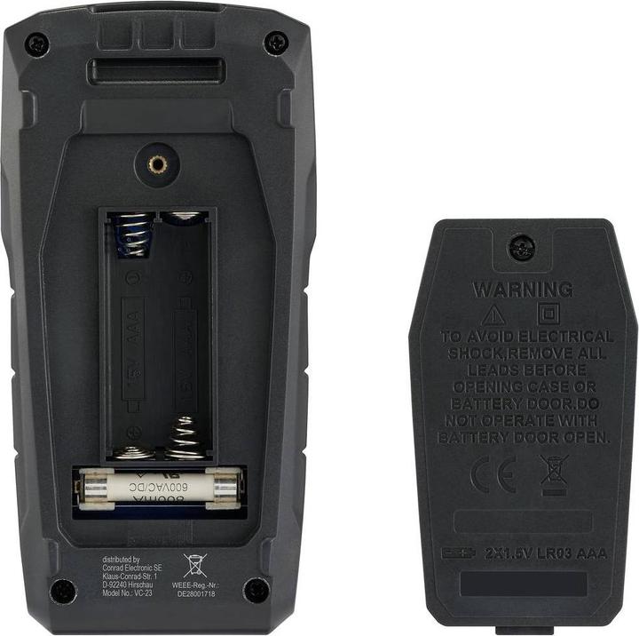 Productafbeelding Voltcraft VC-23 Handmultimeter digitaal CAT III 600 V Weergave (aantal): 6000 (CAT III 600V)
