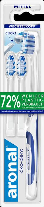 Produktbild Aronal öko-dent Wechselkopf-Zahnbürste (Mittel, 1 x)