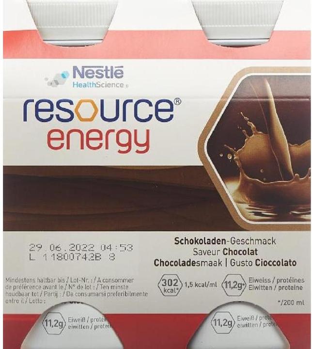 Produktbild Resource Energy Schokolade (Schokolade, 4 Stk., 988 g)