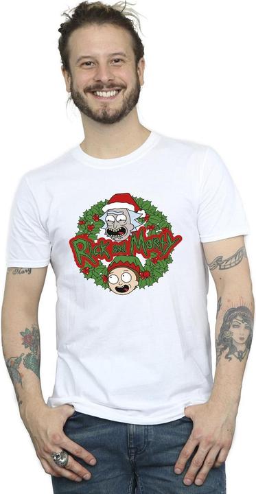 Produktbild Rick And Morty Christmas Wreath TShirt (XL)