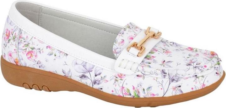 Boulevard Halbschuhe Floral Leder