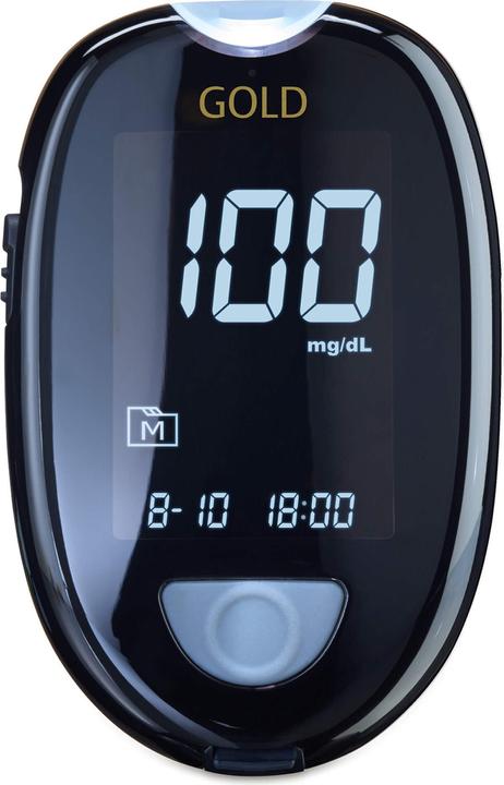 Immagine prodotto Aktivmed Set di misuratori di glicemia GlucoCheck GOLD mg/dl, 1 pz. (Glucometro)