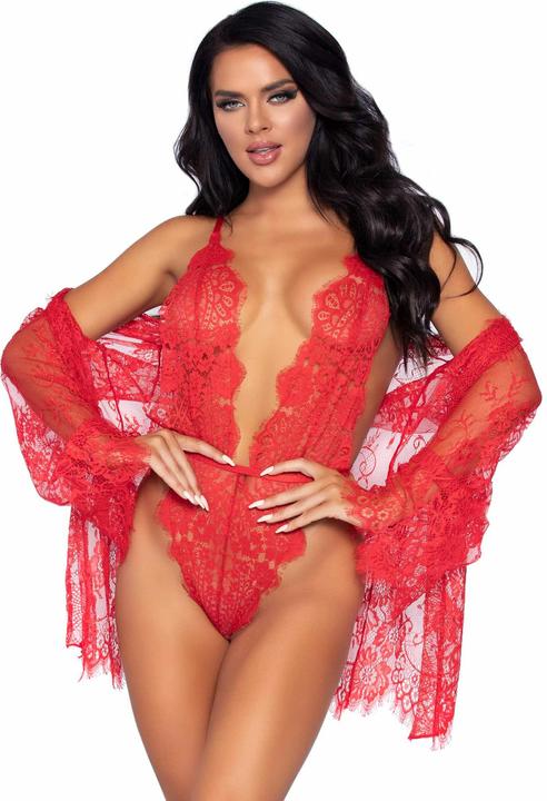 Image du produit Leg Avenue Set Body & Kimono (L)